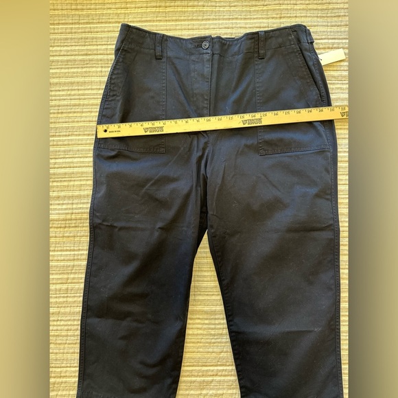 Talbots Women’s High Waist Patch Pocket Crop Pants 16P Petite Navy Blue NWT - Picture 3 of 10